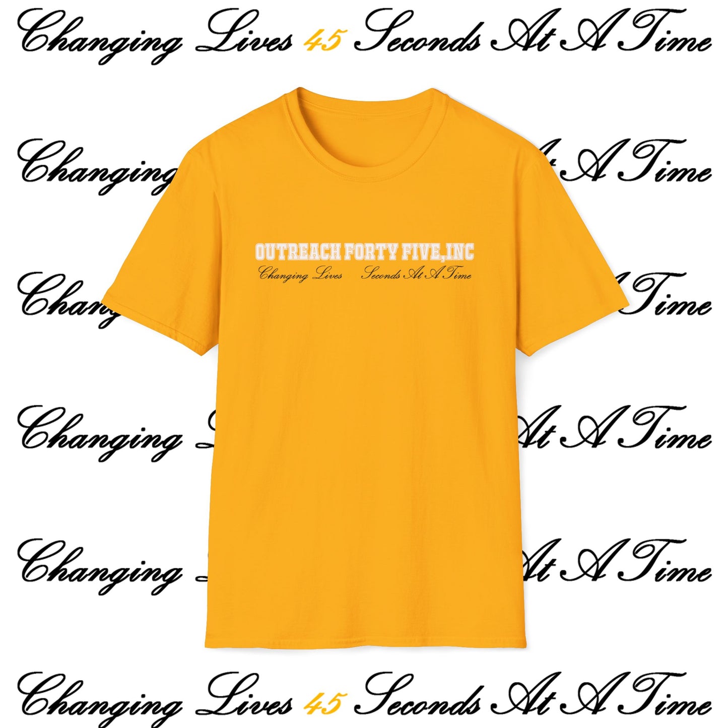 Outreach Forty Five, Inc. "Changing Lives 45" Unisex Softstyle T-Shirt