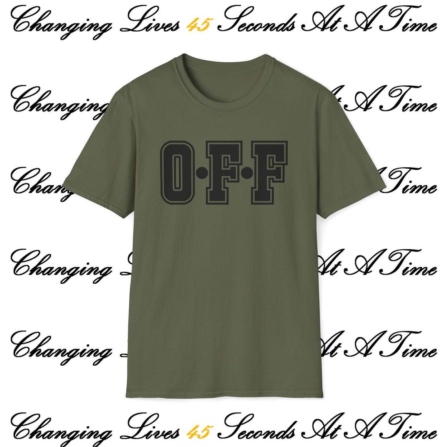 Outreach Forty Five, Inc. "Go Big" OFF Abbreviation Unisex Softstyle T-Shirt