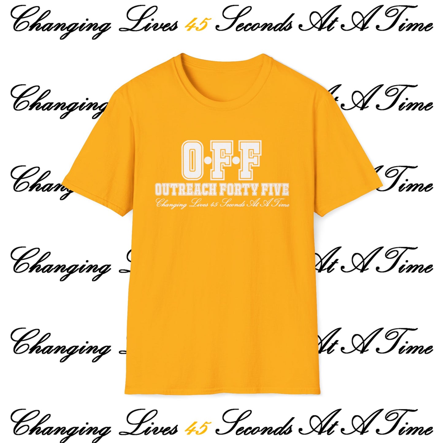 Outreach Forty Five, Inc. "Badge" Unisex Softstyle T-Shirt