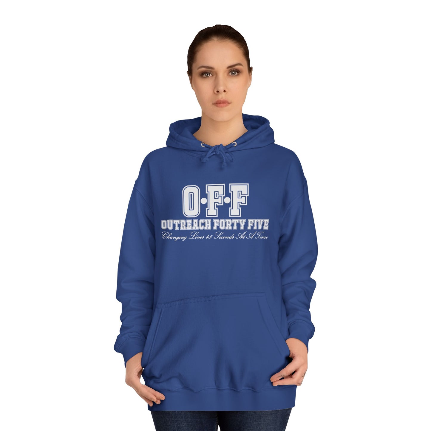 Unisex Outreach Forty Five "Badge" Hoodie