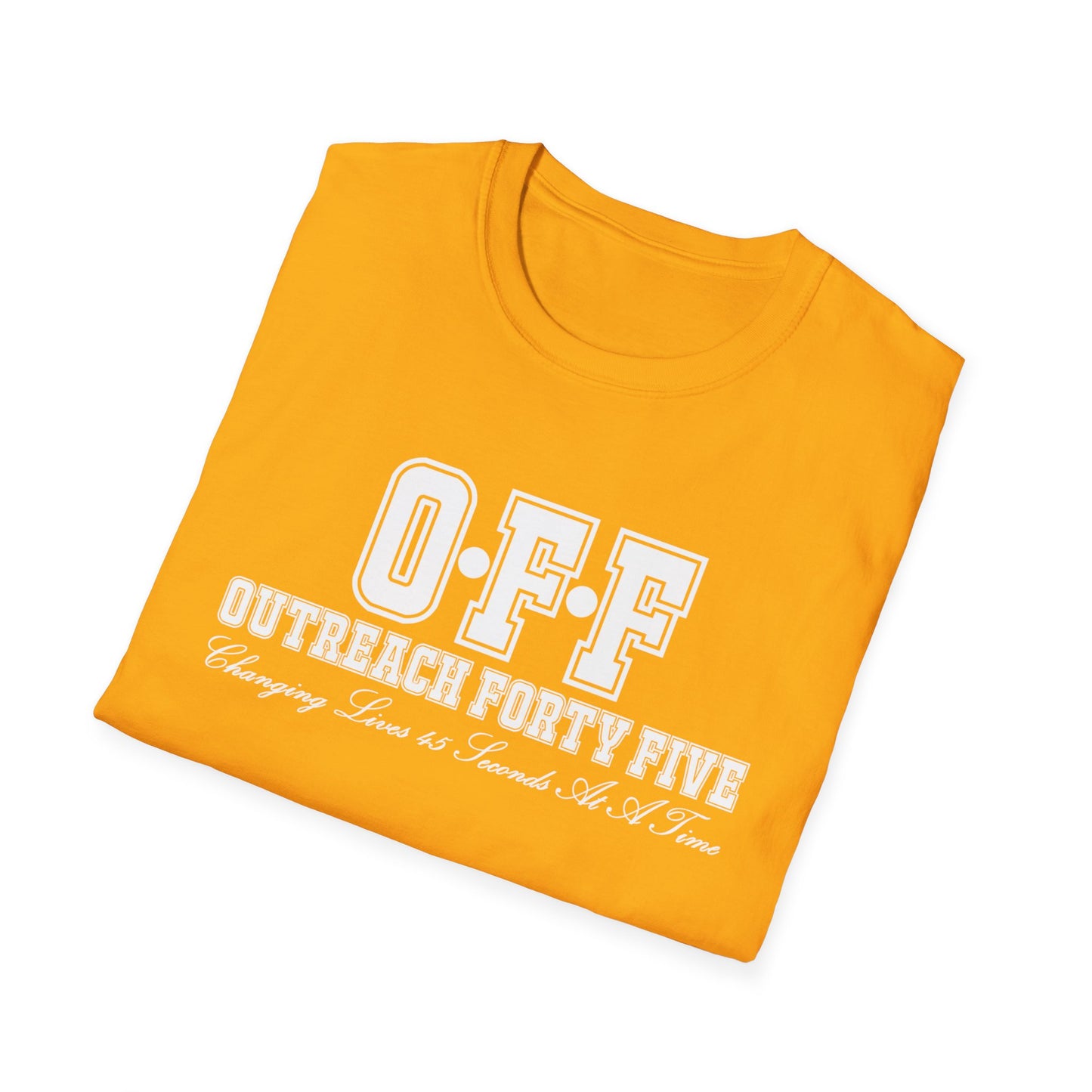 Outreach Forty Five, Inc. "Badge" Unisex Softstyle T-Shirt