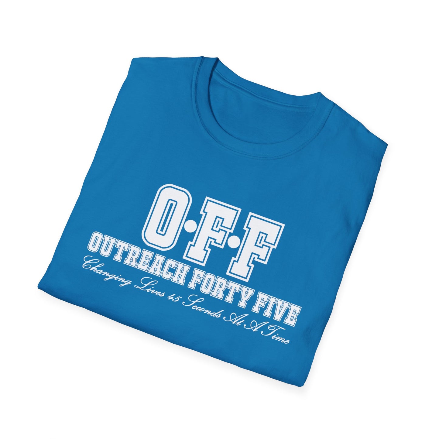 Outreach Forty Five, Inc. "Badge" Unisex Softstyle T-Shirt