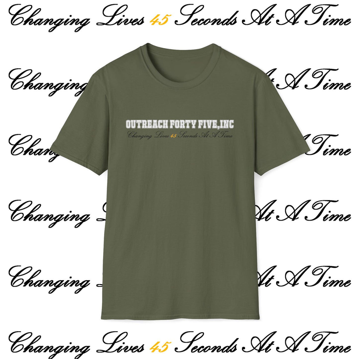 Outreach Forty Five, Inc. "Changing Lives 45" Unisex Softstyle T-Shirt