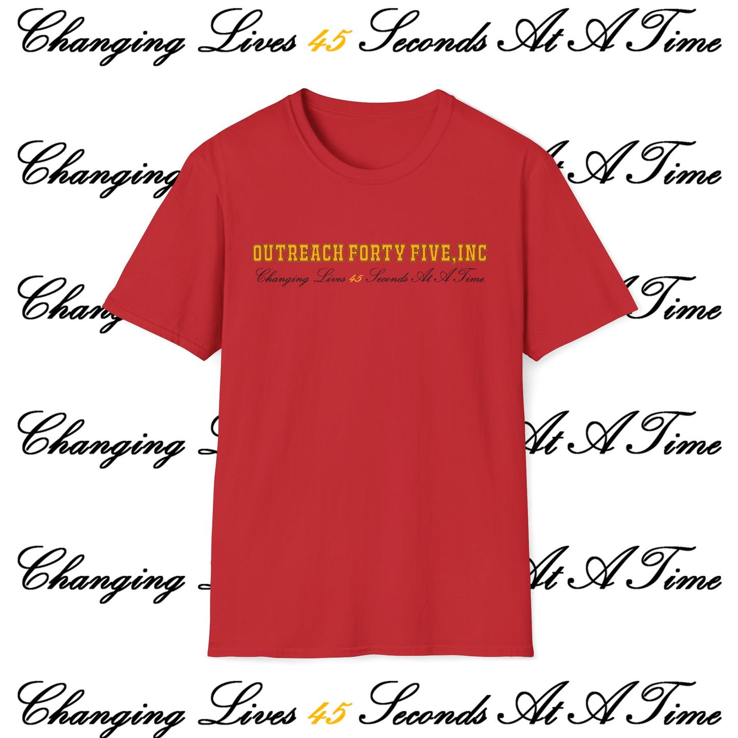 Outreach Forty Five, Inc. "Changing Lives" Unisex Softstyle T-Shirt