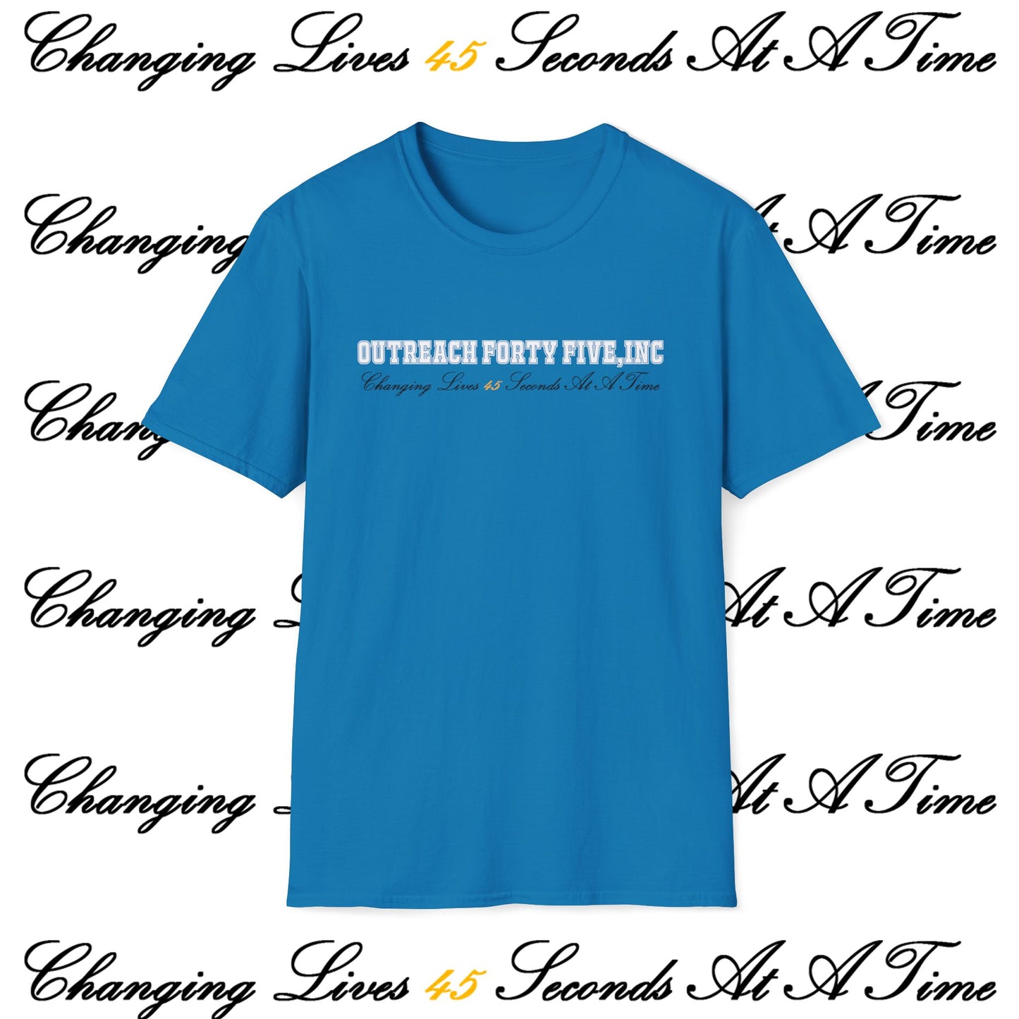 Outreach Forty Five, Inc. "Changing Lives 45" Unisex Softstyle T-Shirt
