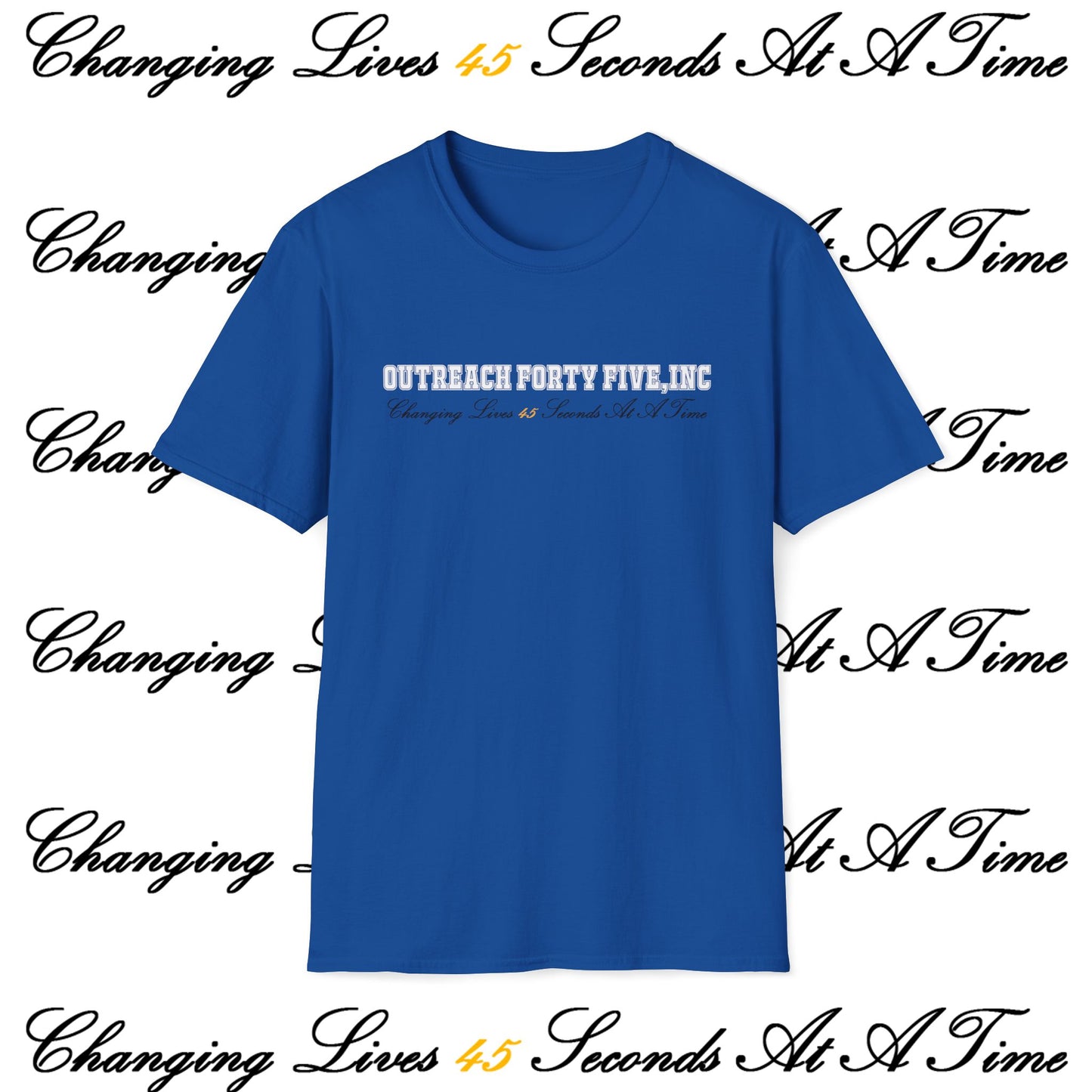 Outreach Forty Five, Inc. "Changing Lives 45" Unisex Softstyle T-Shirt
