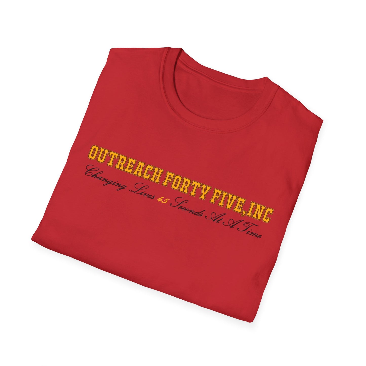 Outreach Forty Five, Inc. "Changing Lives" Unisex Softstyle T-Shirt