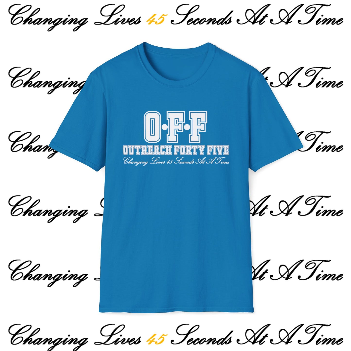 Outreach Forty Five, Inc. "Badge" Unisex Softstyle T-Shirt