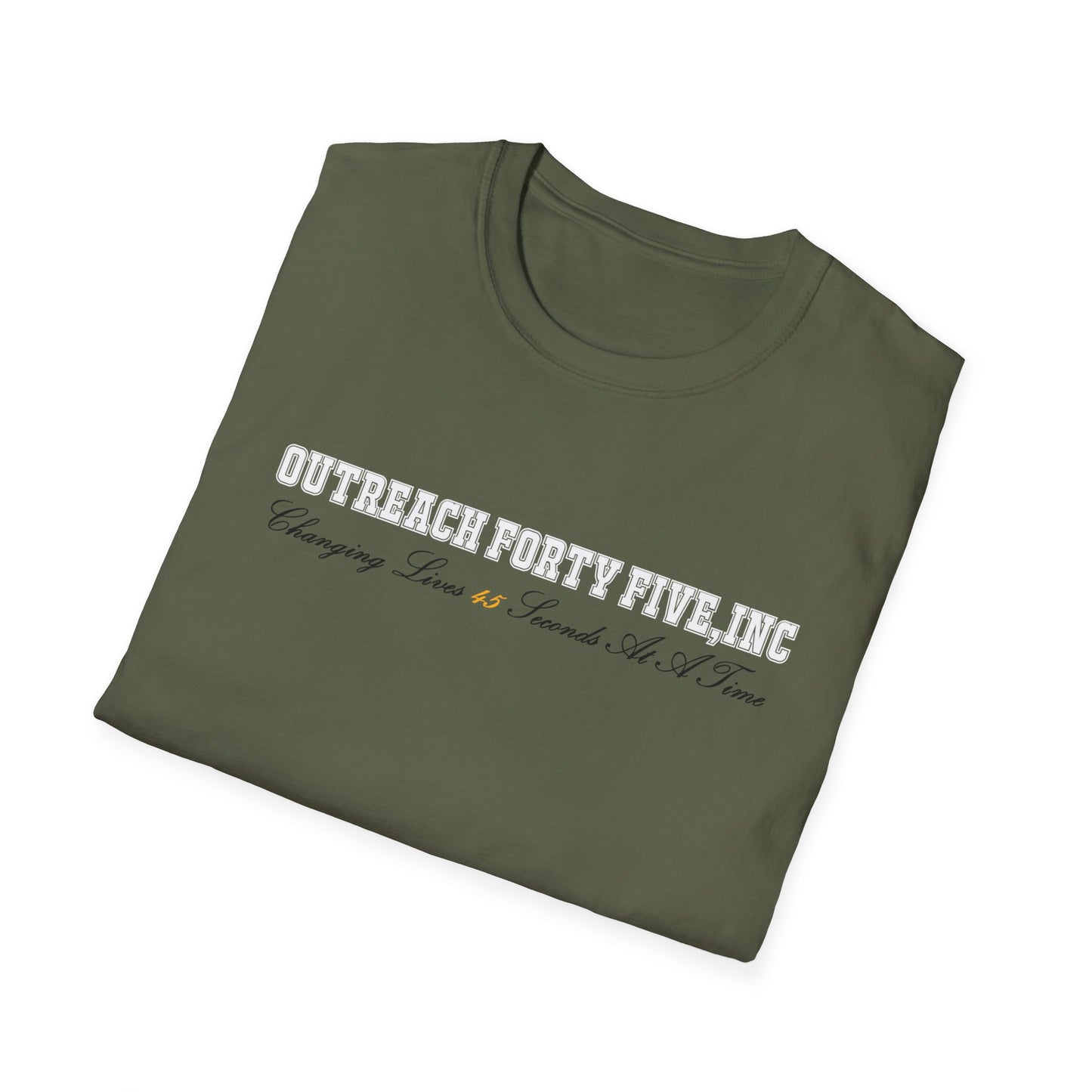 Outreach Forty Five, Inc. "Changing Lives 45" Unisex Softstyle T-Shirt