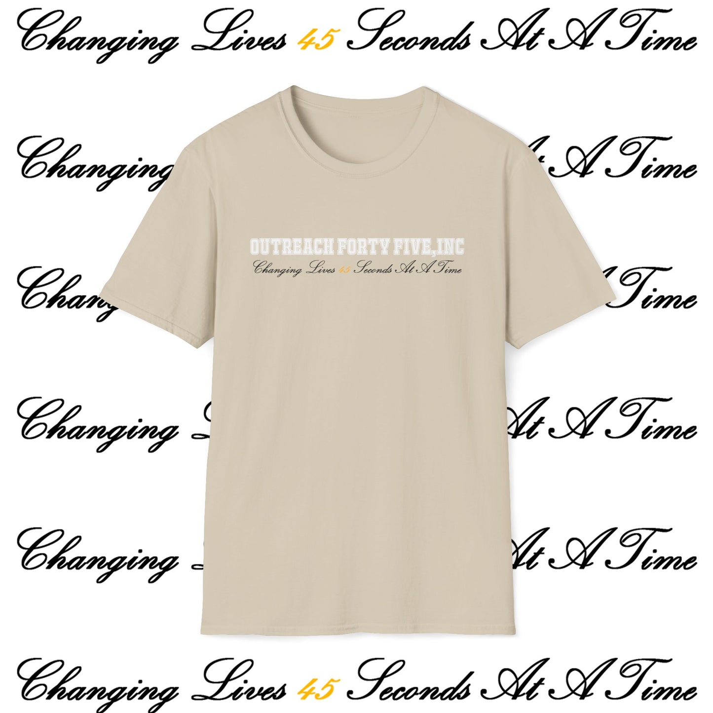 Outreach Forty Five, Inc. "Changing Lives 45" Unisex Softstyle T-Shirt