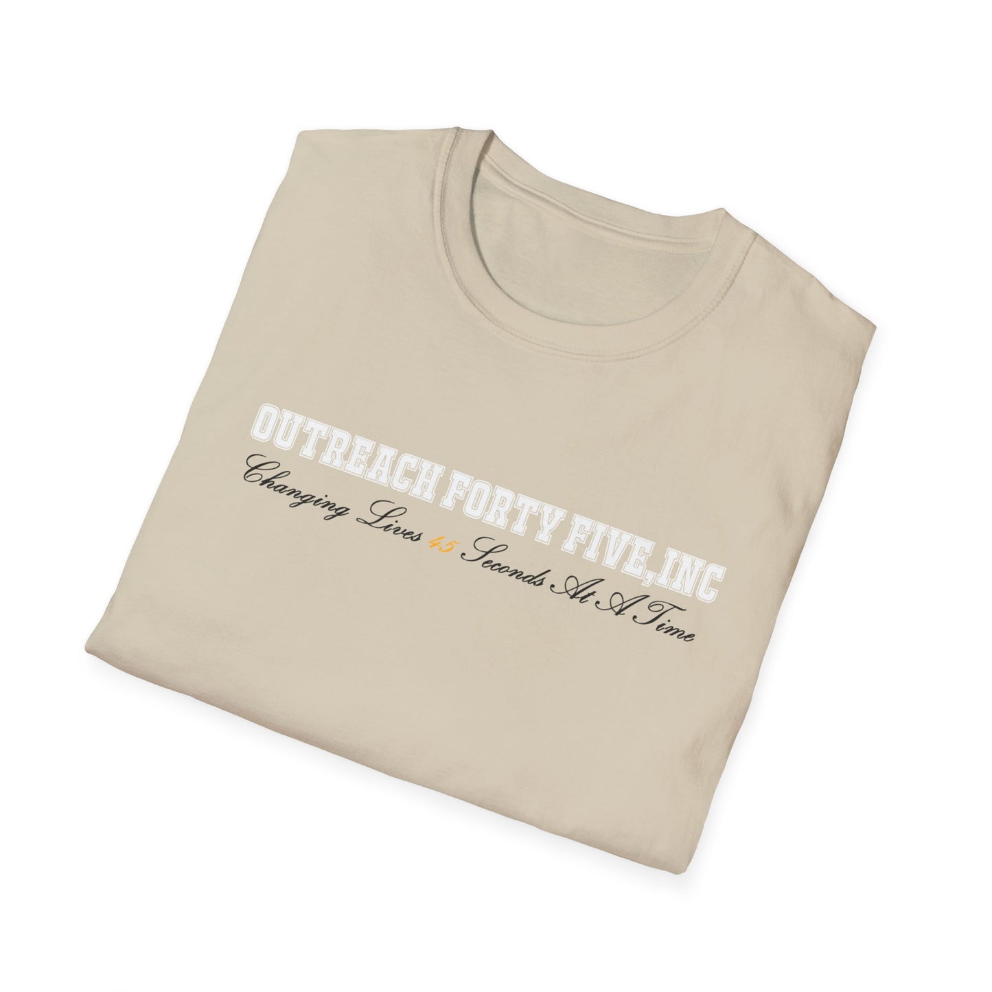 Outreach Forty Five, Inc. "Changing Lives 45" Unisex Softstyle T-Shirt