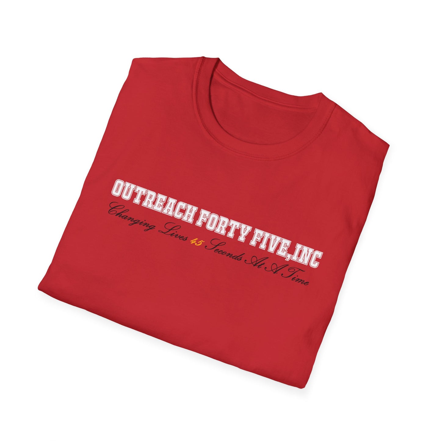 Outreach Forty Five, Inc. "Changing Lives 45" Unisex Softstyle T-Shirt