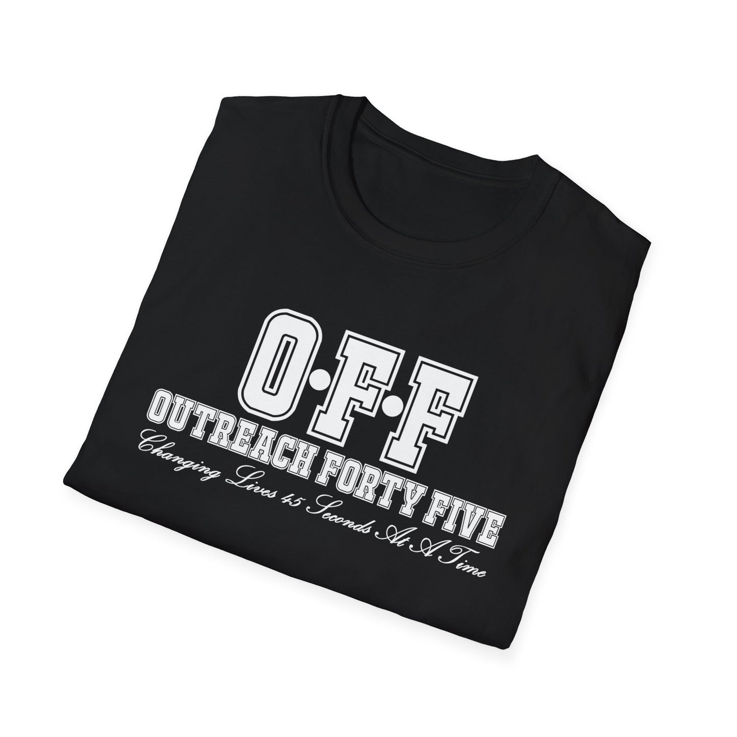 Outreach Forty Five, Inc. "Badge" Unisex Softstyle T-Shirt