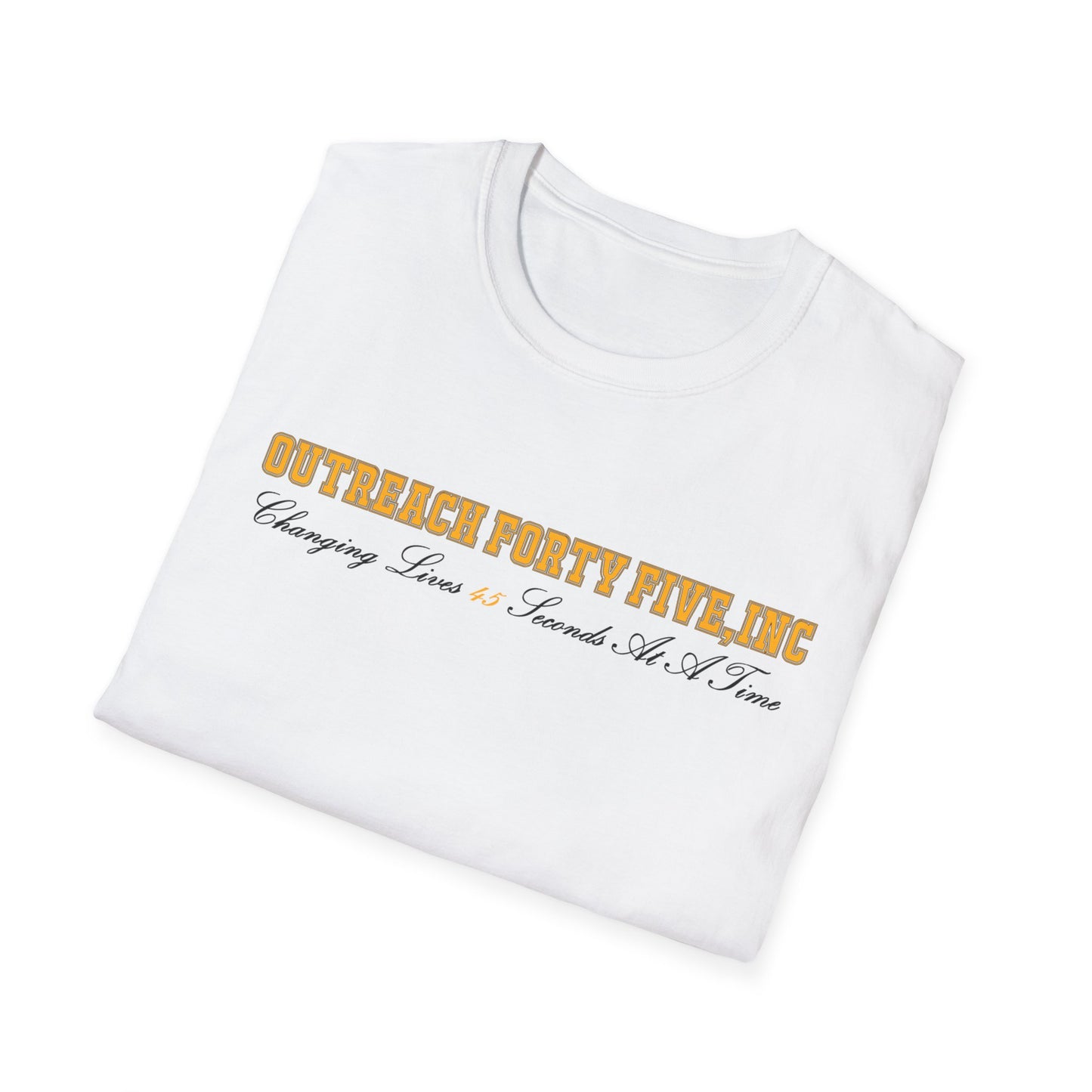 Outreach Forty Five, Inc. "Changing Lives" Unisex Softstyle T-Shirt