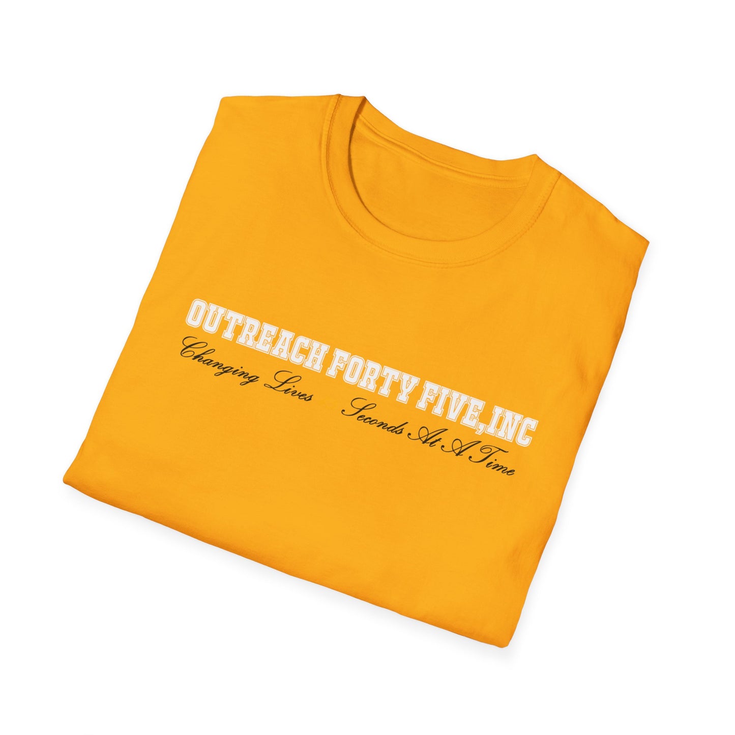 Outreach Forty Five, Inc. "Changing Lives 45" Unisex Softstyle T-Shirt